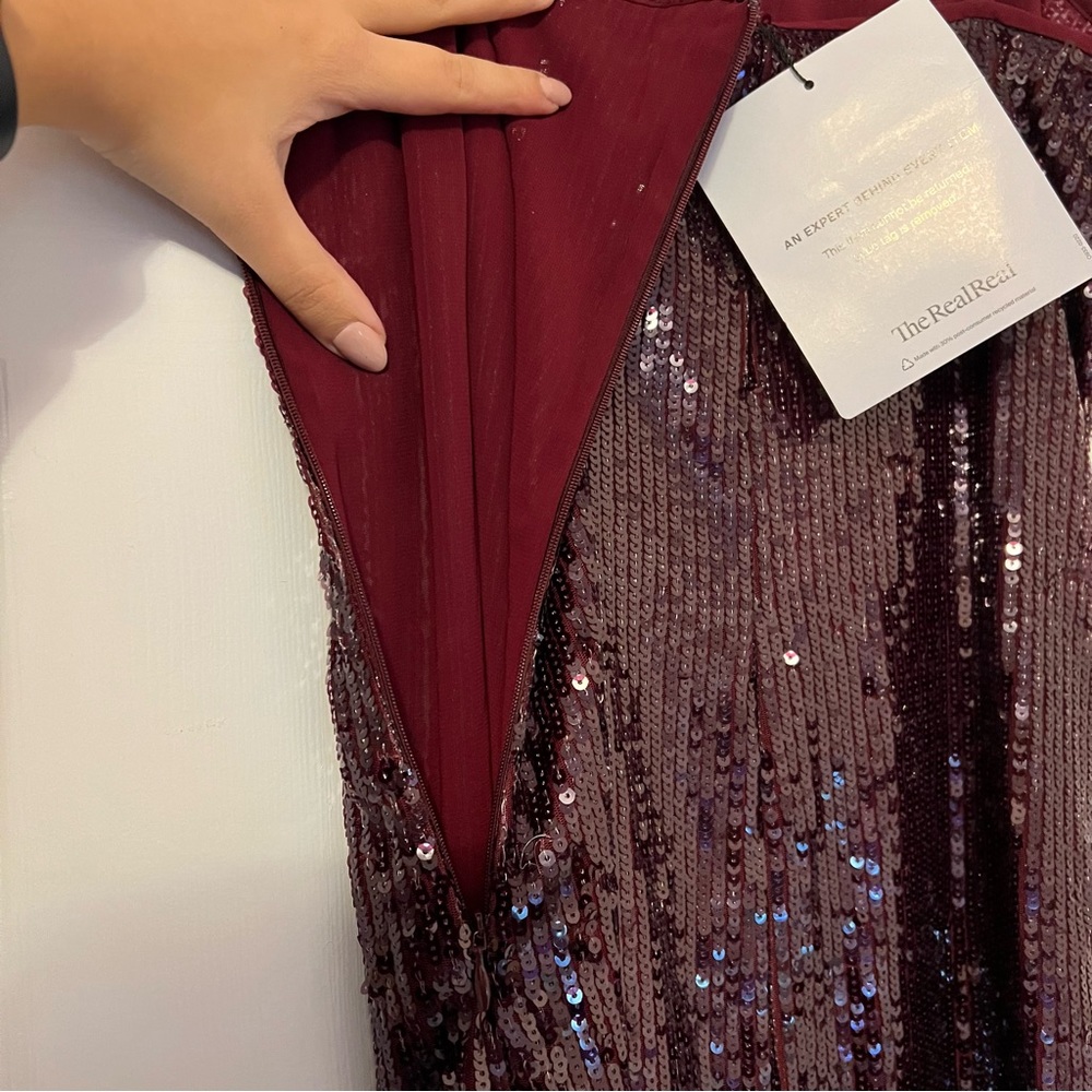 STAUD Sequin Mini Dress sz 10 - Picture 8 of 16